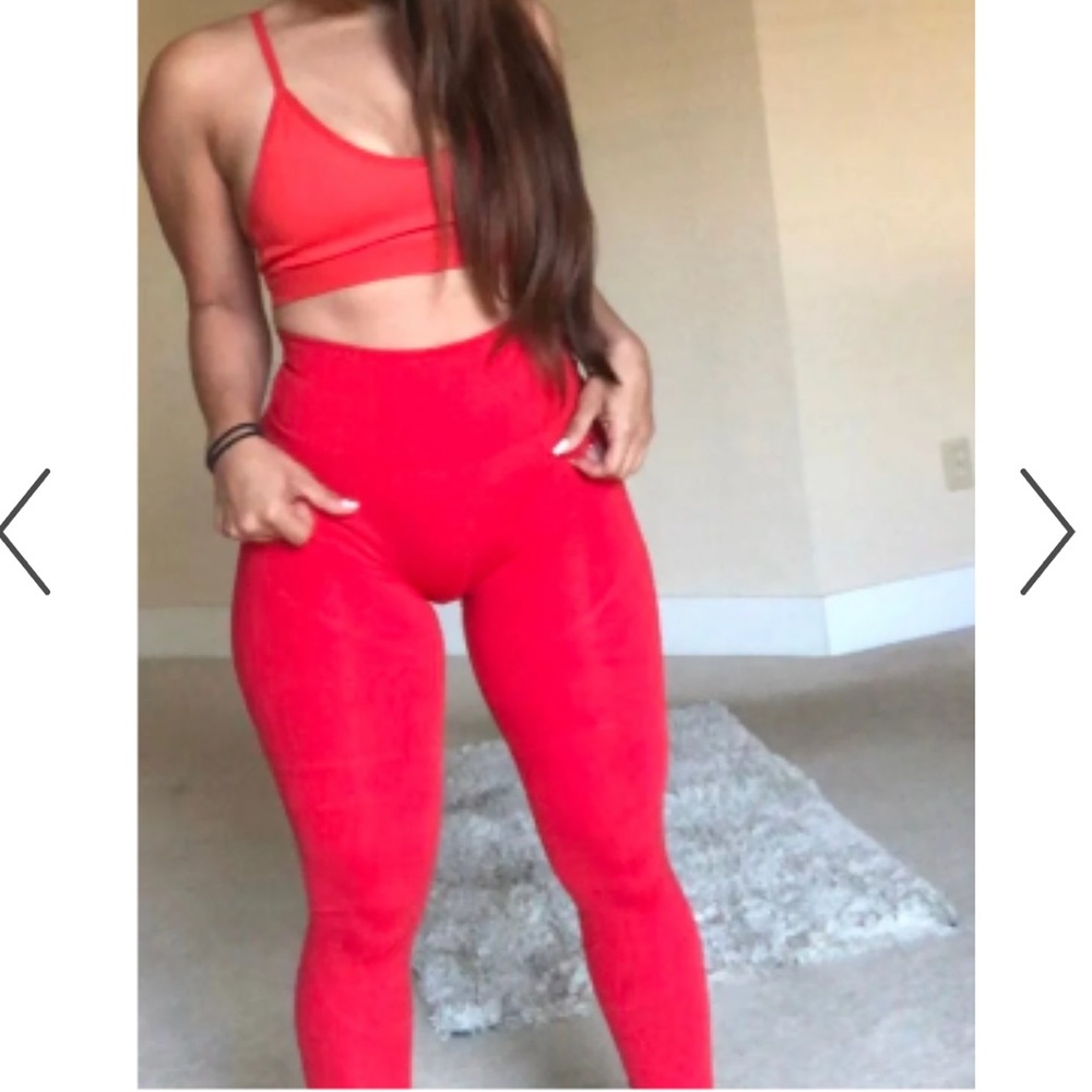 ALPHALETE OG REVIVAL Leggings in Formula Red | Size XS